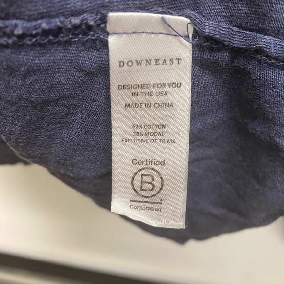 Downeast NWT Short Sleeve Women's Blue Top Large - Picture 4 of 4